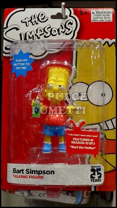 THE SIMPSONS - BART SIMPSON: "BART THE MOTHER" - TALKING ACTION FIGURE